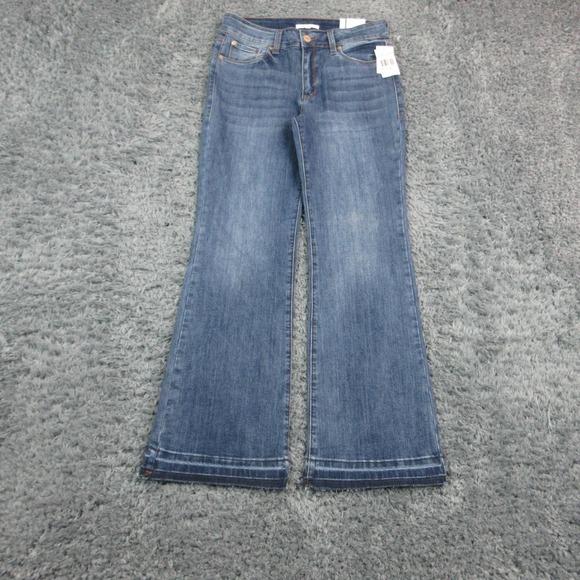 STS Blue Denim - STS Blue Jeans Womens 29 Blue Mandy Baby Flare High Rise Fringe 31x31* NWT
